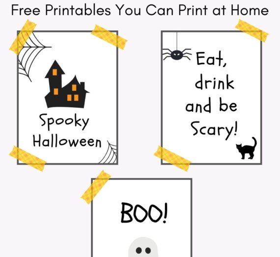 Scary Printable Halloween Wall Art For Your Halloween Party Decorations