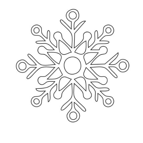 Snowflakes Coloring Page |  Free Prints