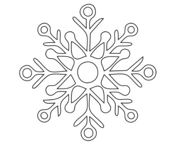 Snowflakes Coloring Page |  Free Prints